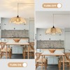 ALAISLYC Boho Flower Chandeliers for Dining Room Farmhouse Rattan Pendant