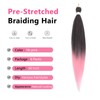 Braiding Hair Pre Stretched - 6 Packs Prestretched Braiding Hair