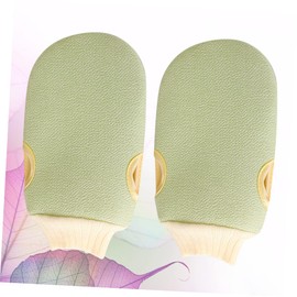 TOVINANNA 2pcs Light Mittens Exfoliating Shower Gloves Body Massage Gloves for Types for Neck Shoulders and Feet Exfoliation