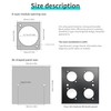 QIANRENON RJ11 Panel Mount Cat3 Telephone in-line Dual Ended Coupler