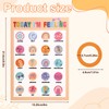 Magnetic Daily Mood Tracker, Bohemia Style Feeling Chart Poster with