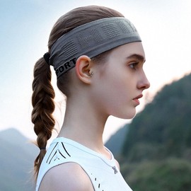 Diademas Deportivas para La Cabeza, 2 Piezas Bandas Elásticas Antideslizante para Hombre y Mujer, Diademas de Cabello Absorbe El Sudor, Secado Rápido, Transpirable para Correr, Baloncesto