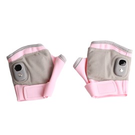 USB Heated Gloves for Women Men Rechargeable Fingerless Gloves with Display Temperature Control Winter Mitten Hand Warmer