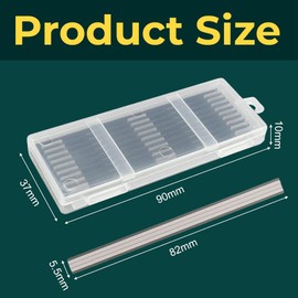 20 PCS Reversible Electric Planer Blades 82mm, Durable Stainless Steel Planer Blades with Two Cutting Edges, Precision Ground HSS for Makita, Bosch, Hitachi, Professional & DIY Woodworking