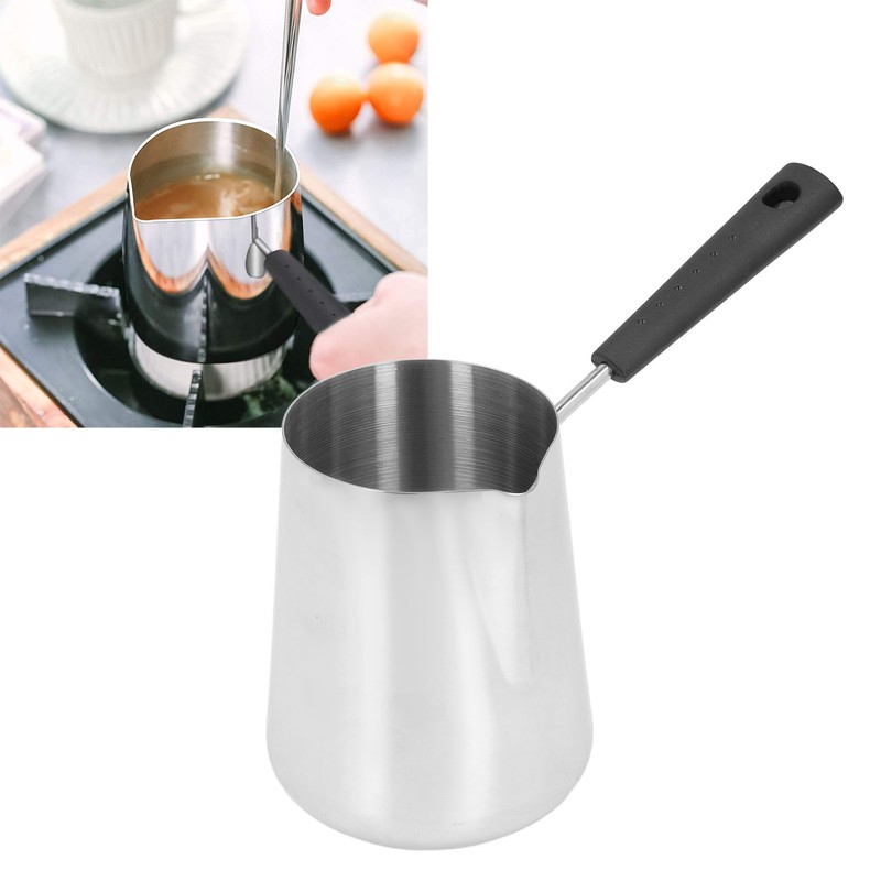 Butter Warmer Mini Stainless Steel Coffee Heating Melting Pot 1000ml