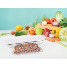 Peach Vacuum Sealer To-Go! | Cordless | Food Naturally Fresh | No More Food Waste | PH330A, White
