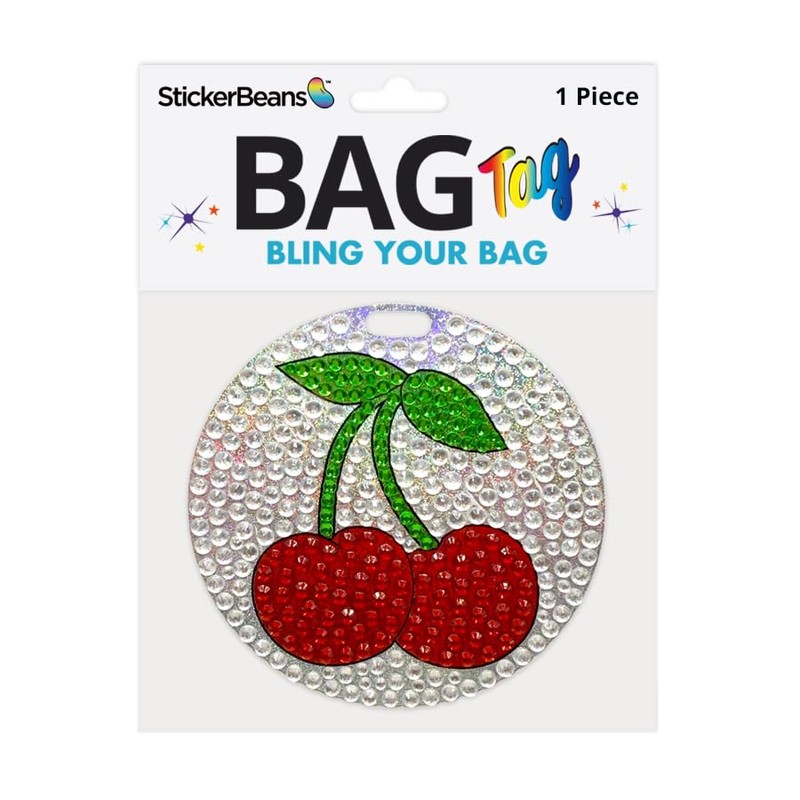 StickerBeans® Cherries Bag Tag