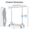 HOKEEPER Clothing Garment Rack Capacity 525LBS Clothing Racks on Wheels