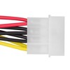 mumbi Power Cable Y Connector 4-Pin to 2 Y SATA