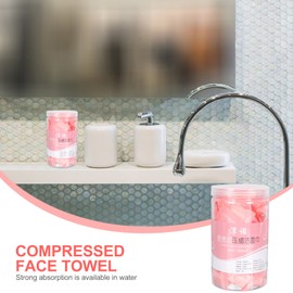 Mikinona 100Pcs Disposable Compressed Towels for Travel and Facial Cleansing Portable Individually Wrapped Skin Friendly for All Skin Convenient for Home Go