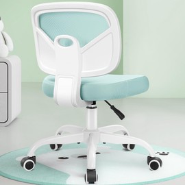 Primy Kids Desk Chair, Pink Study Chair for Boys Girls with Height Adjustable, Swivel Mesh Task Student Chairs for 4-12, Growing Teen Office Chair for Home/School/Office (Light Teal)