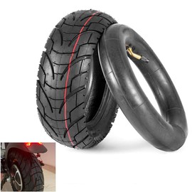 CMIYETO Scooter Tires 80/65-6 City Road Tire And 45° Inner Tube 10 Inches Motorcycle & Electric Scooter Tires Compatible With Apollo 2022 Explore Electric Scooter E-Bike 255x80 10x3.0 Tire