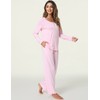 GYS Womens Bamboo Pajama Set Soft Long Sleeve Pj Pants