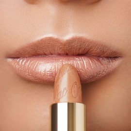 OULAC Lipstick, Metallic Shine Finish, No Grainy Feeling, Long-Lasting Moisturisation, Waterproof, 4.3 g, Sahara Gold (10)
