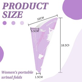 Pack of 30 Urinella for Women, Disposable, Travel Urinal Women Standing, Paper PIPI Funnel for Women, Portable Peeing Aid for Women, Hiking, Car, Outdoor Activities and Camping Accessories, Urinal
