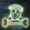 ADVPRO Name Personalize Rottweiler RGB Dynamic Glam LED Sign Cut
