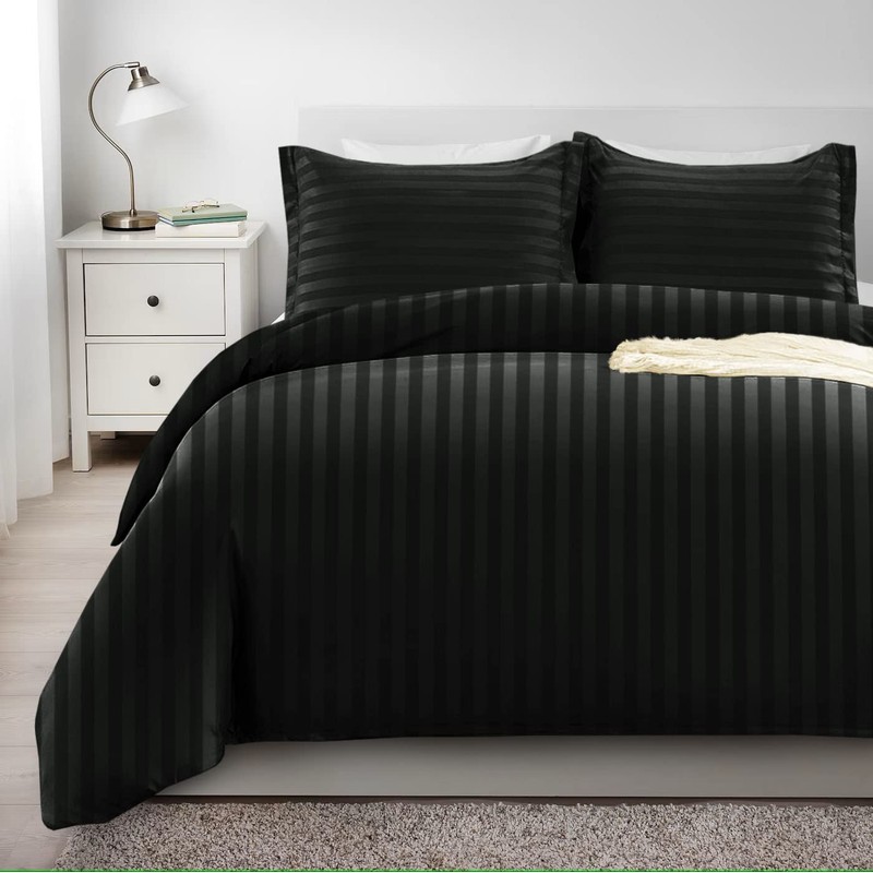 Imperial Rooms Duvet Cover Sets – Stripes Satin Quilt Cover