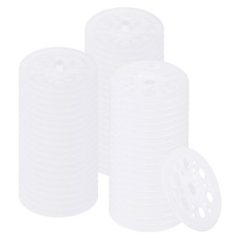PATIKIL 46mm Plastic Washers, 300pcs Plastic Insulation Washers Foam Board Fasteners Polypropylene Washer for Foam Insulation Board Fixing Sound Proofing Wall Floor Ceiling