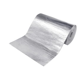 SUNNAREPOON High Temp Ceramic Foil Heat Shield Mat Fireproof Insulation Roll 97% Reflecting Thermal Barrier Adhesive Backed (18inch x 24inch)