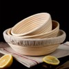 2 Pcs Round Bread Basket Cloth Liner Bread Proofing Basket