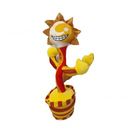 Dancing Talking Anime Game Figure Toys Electronic Plush Toy Singing Record with Lighting Home Decor Gift for Game Fans