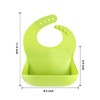 Eascrozn Silicone Bibs for Babies & Toddlers Set of 3,