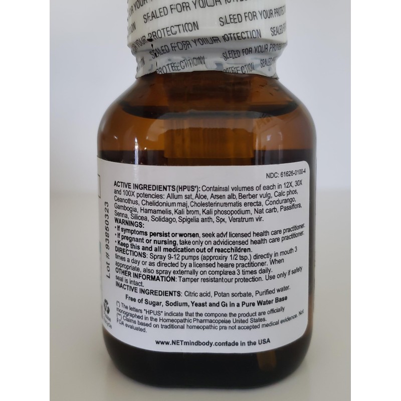 NET Remedies #24 Day & Night Vitals (59ml Oral Liquid