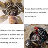 Zing Ear ZE-110 Ceiling Fan Light Switch, Replacement Lamp Pull