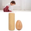 2PCS Wood Egg Shaker Natural Safe Musical Hand Percussion Instrument