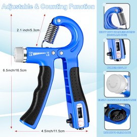 Acotant Grip Strength Trainer(5 Pack) with Finger Exerciser, Hand Grip Strengthener, Finger Stretcher,Grip Ring & Stress Relief Ball for Muscle Building and Injury Recover with Carry Bag