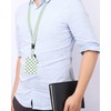 ID Badge Holder with Retractable Lanyard and Keychain, Badge Reel