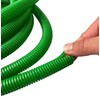 PE Green Corrugated Conduit Flexi Pipe Tube Split 15mm -