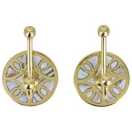 G Decor Gold Brass Mother Pearl Wall Vintage Home Improvement, Shabby Chic, Interior Furniture, Clothes Hangers, Coat Hat Key Door Hooks (2-Pack)