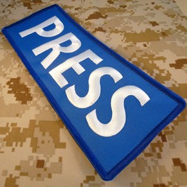 Press Big XL 10x4 inch Vest Tactical Embroidered Nylon Touch Fastener Patch