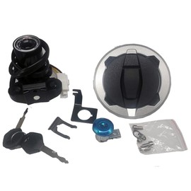 XDF Ignition Switch Gas Fuel Tank Cap Cover Seat Lock Key Compatible for Kawasaki Z800 Z900 Z900RS 2017-2023