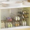 Vtopmart 3 Pack Clear Stackable Storage Drawers,Easy to Assemble Bathroom