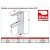 DICA 4457 Monomando para Lavabo, Llaves para Lavabo, Grifo de