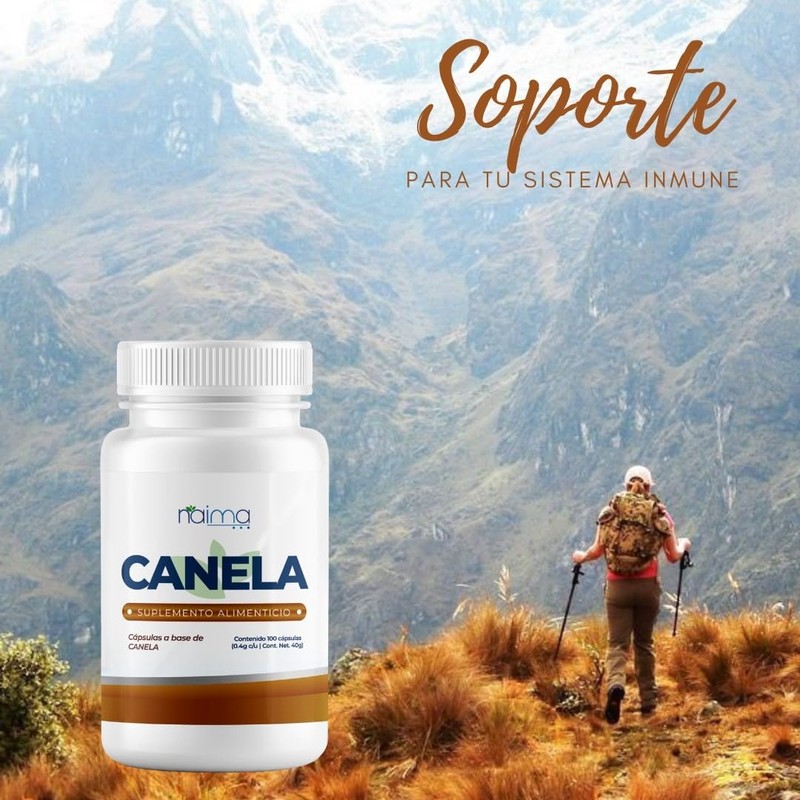 Canela 400mg - 100% Canela - Sin aditivos ni rellenos