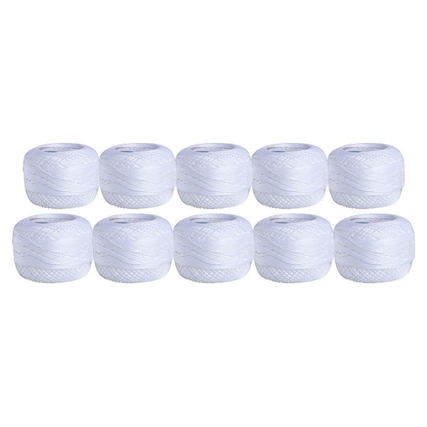 10 Pieces Crochet Cotton Pearl Threads Crochet Cotton Threads -Crochet