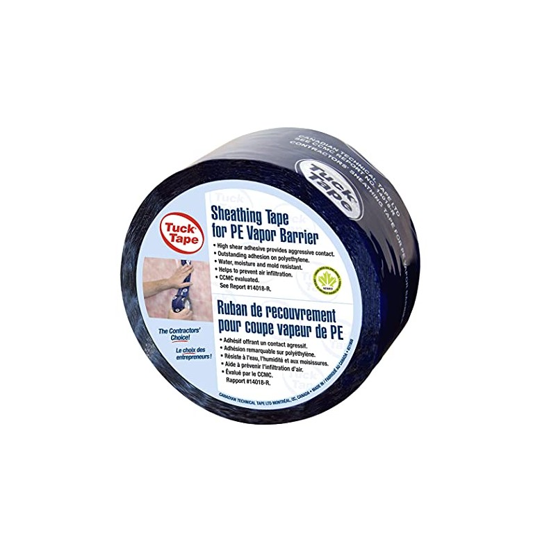 Tuck Tape Construction Grade Blue Sheathing Tape - 60 mm