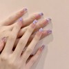 Domiya Nail Tip, 3D Nails, 24 Pieces, Very Short, Popular,