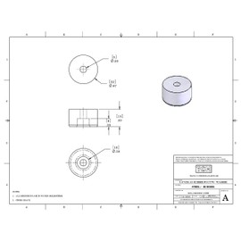 TCH Hardware 8 Pack Small Black Rubber Non Slip Feet Pads with Steel Insert - Case Amplifier Cabinet Speaker