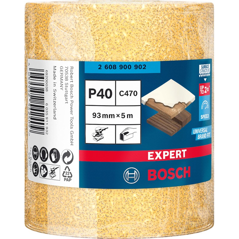 Bosch 1 x Expert C470 Sandpaper Roll (for Paint on
