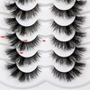 Pooplunch Fluffy Cat Eye Lashes False Eyelashes Wispy Crossed 18MM