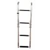 Marine Boat Foldable Stainless Steel 4 Steps LADDERS Stern Mount