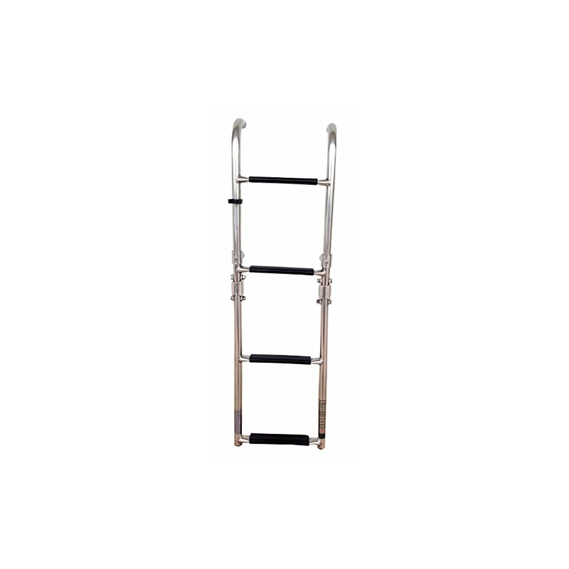 Marine Boat Foldable Stainless Steel 4 Steps LADDERS Stern Mount