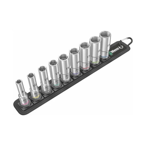 Wera Belt B 1 Zyklop Metric Deep Socket Set 3/8"