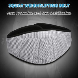 JZS Adjustable Weight Lifting Belt for Men and Women – Padded Gym Waist Belt for Powerlifting Strength Training and Workouts,Grey
