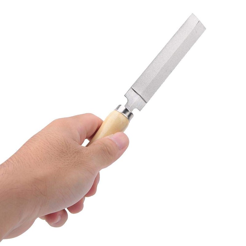 Rhombic Diamond File with Wooden Handle, Diamond Rhombic File Metal