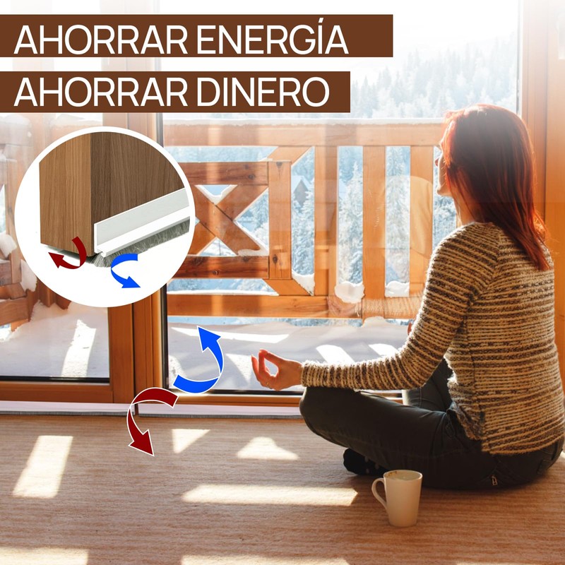 JOALGFDA 2 Pack Guardapolvo y Protector para Puerta, Diseño Integrado